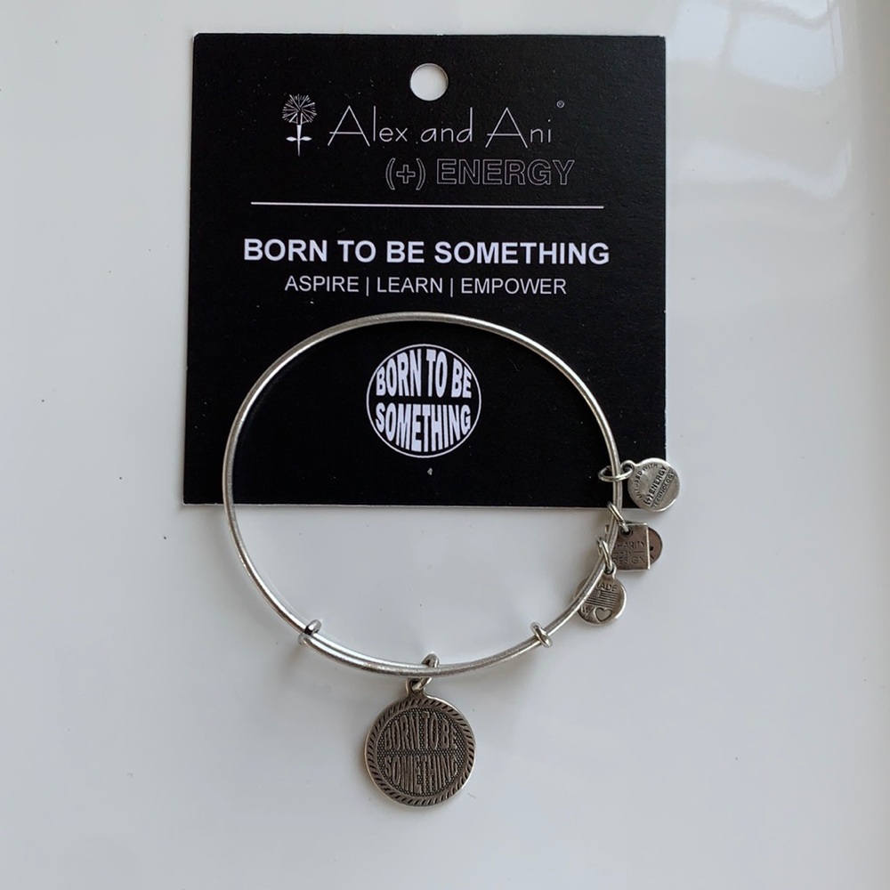 Alex and Ani Silver Born to Be Something Bracelet